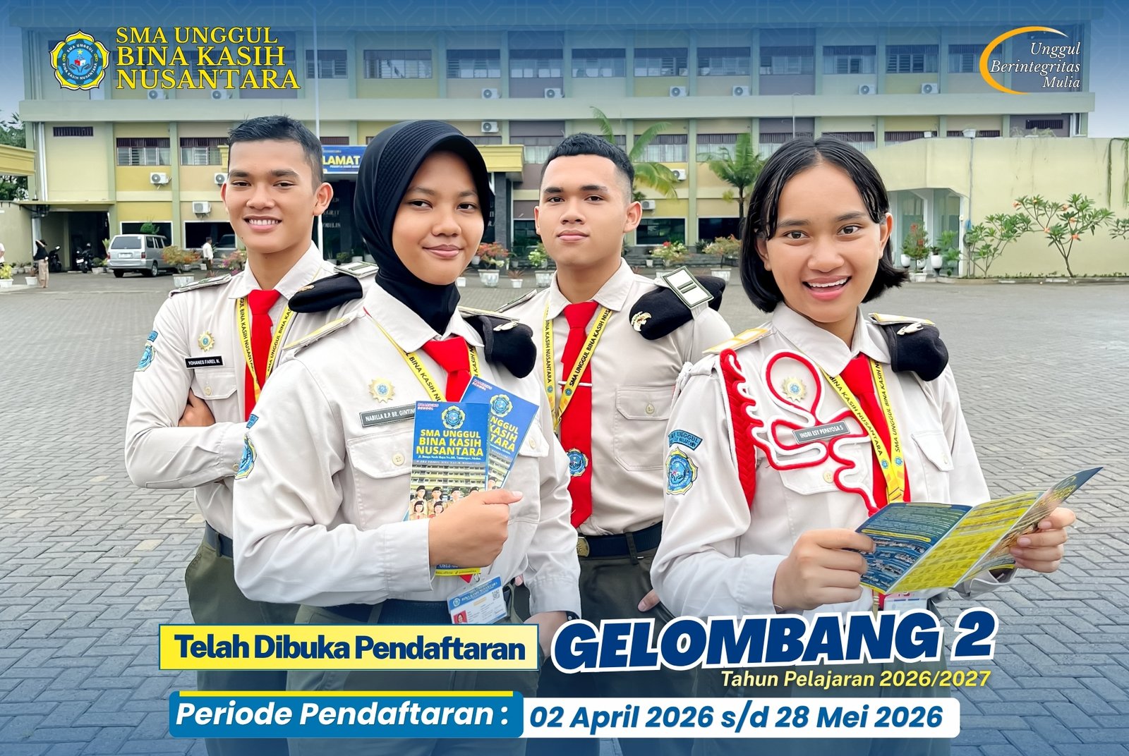 Pendaftaran Gelombang 2 SMA Unggul Bina Kasih Nusantara Telah Dibuka Tahun Pelajaran 2026/2027