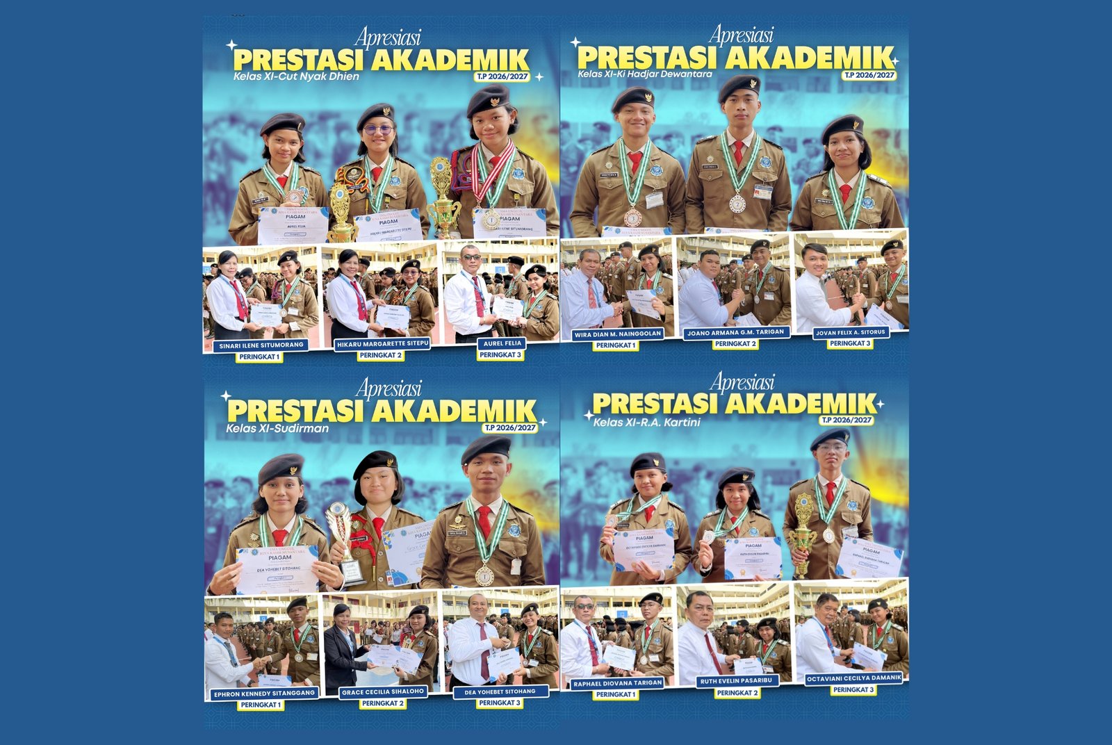 Apresiasi Prestasi Akademik siswa/i Kelas XI