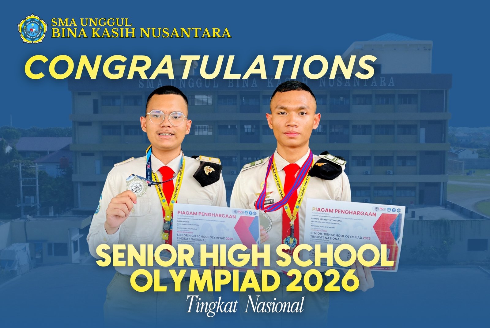 Juara Senior High School Olympiad 2026 Tingkat Nasional